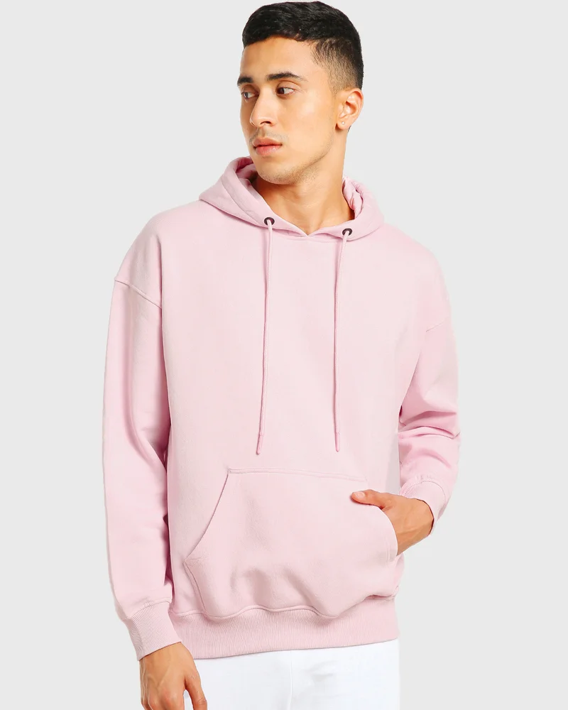 بيواكوف Men's Pink Oversized Hoodies